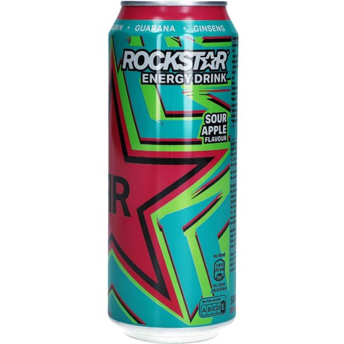 Rockstar Energydrinks Super Sours Green Apple 0.5l (EINWEG)