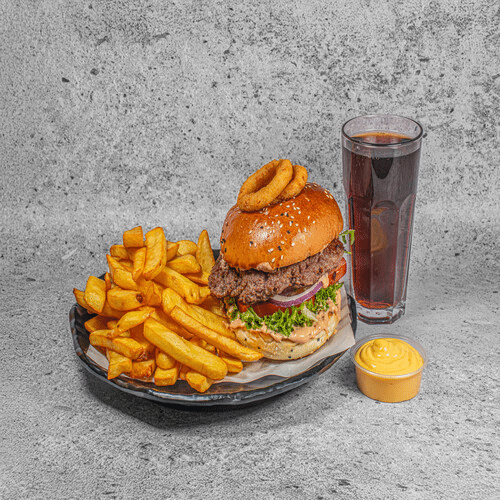 Golden Classic Burger-Menü