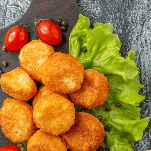 Chicken Nuggets (10 Stück) mit Pommes frites