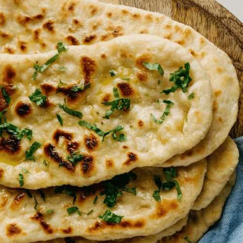 Knoblauch Naan Brot