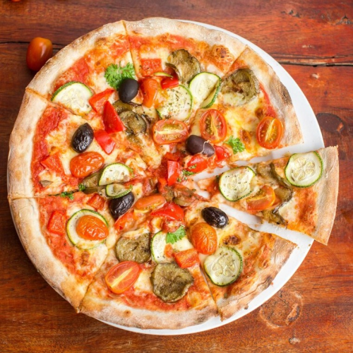Vegane Pizza Primavera