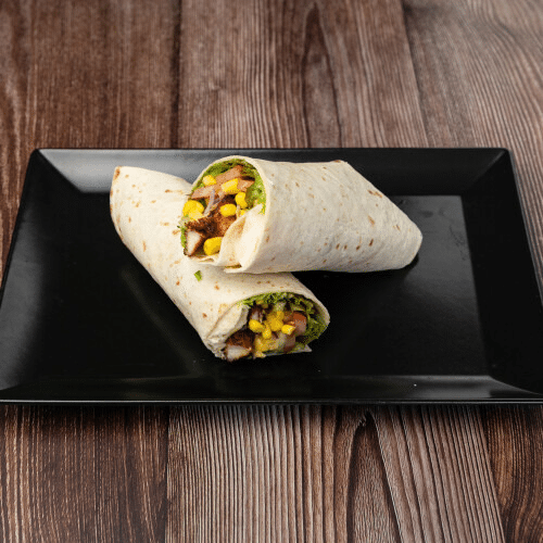 Wrap mit Blattsalat einer Sauce nach Wahl