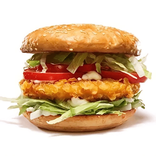 Crispy Chicken Cheeseburger