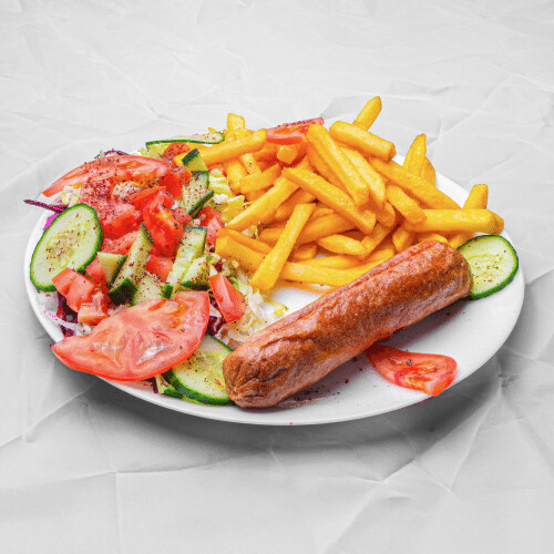 Currywurst mit Pommes frites