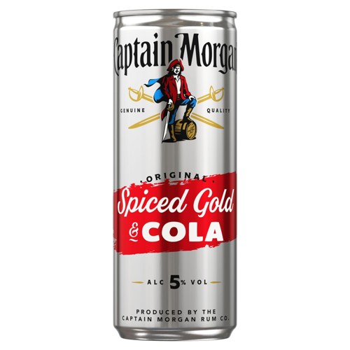 Captain Morgan Spiced Gold & Cola 0.25l (EINWEG)