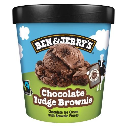 Ben & Jerrys Chocolate Fudge Brownie Eis Becher 0.456l