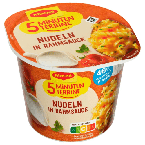 Maggi 5 Minuten Terrine Nudeln in Rahmsauce 61g