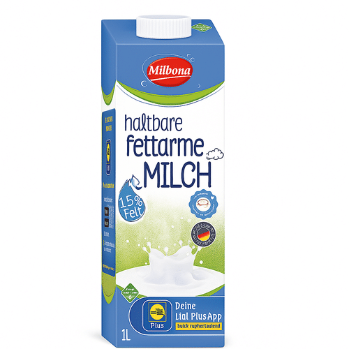 Milbona haltbare fettarme Milch 1.0l