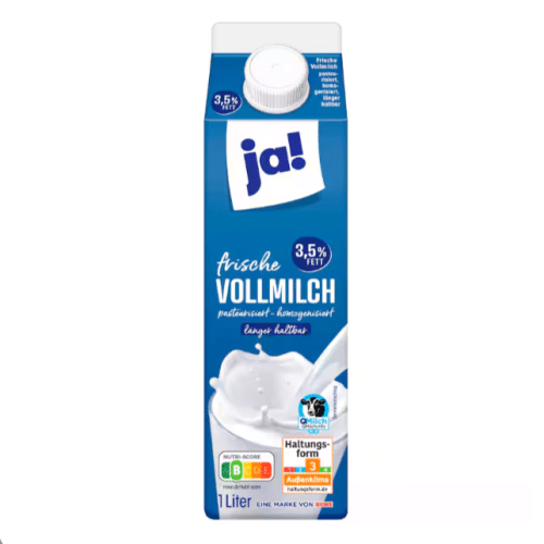 Milbona haltbare Vollmilch 3.5% 1.0l