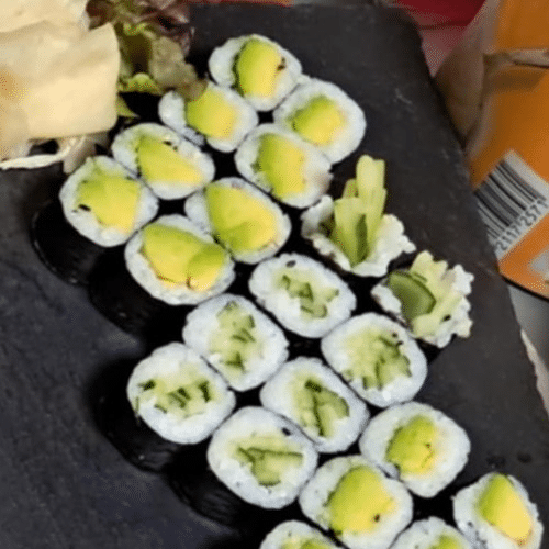 Avocado Maki, Sesam