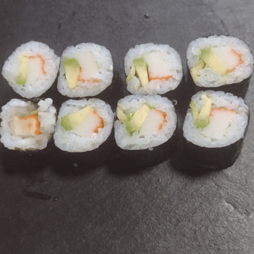 Ebi Avocado, Maki, Garnelen