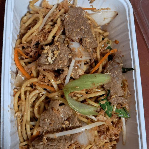 Gebratene Eiernudeln - Rindfleisch