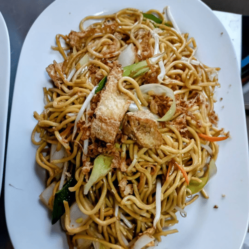 Gebratene Eiernudeln - Tofu Bio