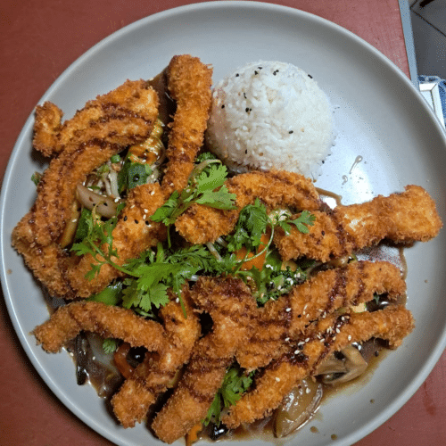 Sukiyaki - Knuspriges Hühnerfilet