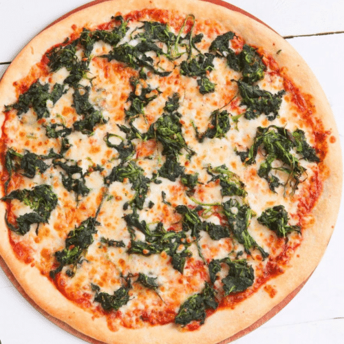 Pizza mit spinat