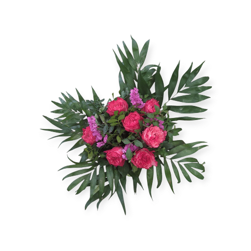 Wilde Rosen mit Lavendel , locker, romantisch und naturnah