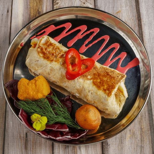 Makhani Wrap mit Snack Füllung
