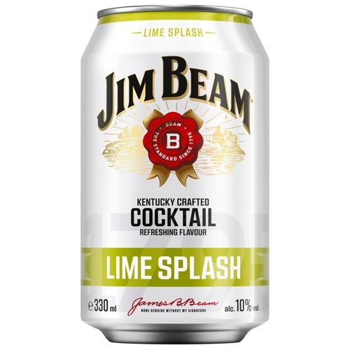 Jim Beam Bourbon Whisky & Lime Splash 0.33l (EINWEG)