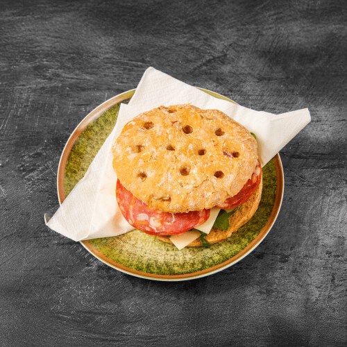 Ciabatta mit Salami (scharf)