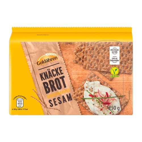 Goldähren Knäckebrot Sesam 250g 