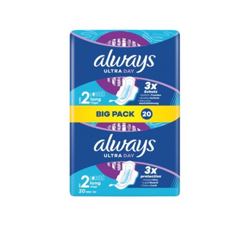 always Ultra Day Binden Long Plus mit Flügeln BigPack 150g 