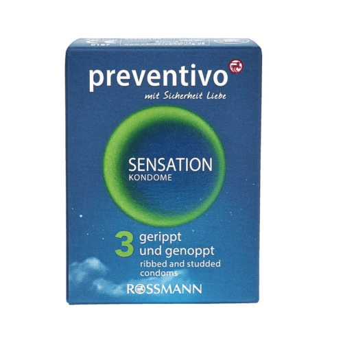 Preventivo Kondom Gerippt und Genoppt 3 x 5.0g 