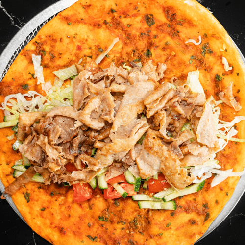 Türkische Pizza Hähnchen