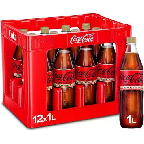 Coca-Cola Zero PET koffeinfrei 12 x 1.0l (MEHRWEG)