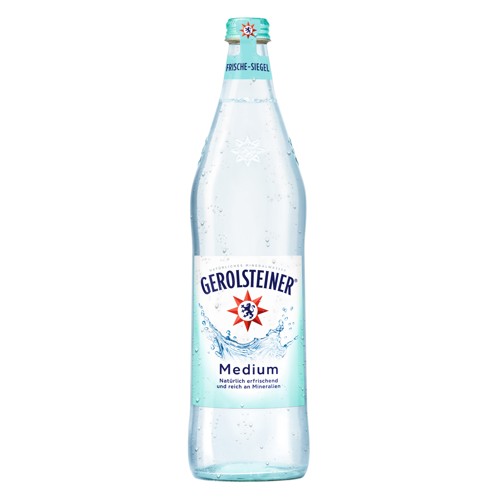 Gerolsteiner Mineralwasser Medium Glas 6 x 1.0l (MEHRWEG)