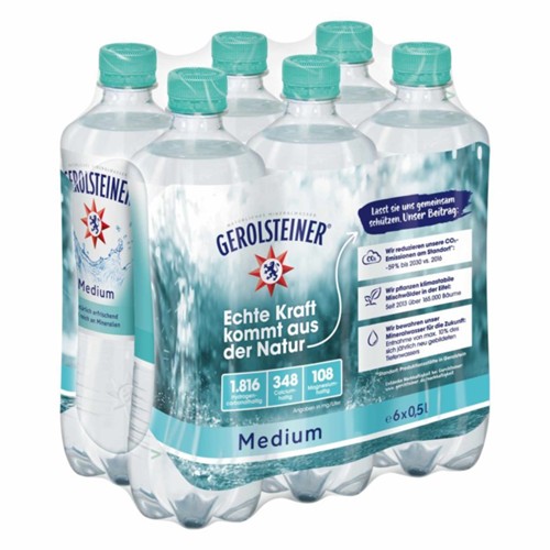 Gerolsteiner Medium 6 x 0.5l (EINWEG)