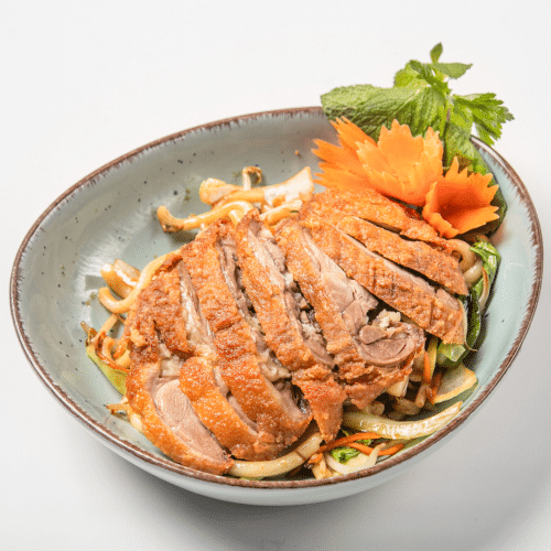 Bánh Canh Xào - Vịt / Knusprige Ente