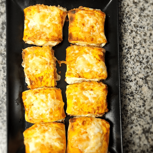 Gefüllte Pizzabrötchen mit Thunfisch