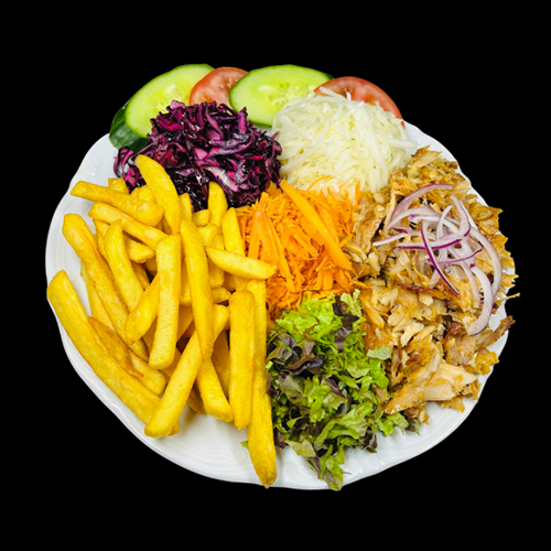 Shawarma Teller Pommes frites