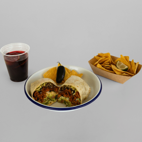 Burrito Veggie Menü