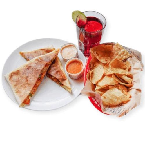 Quesadilla Pollo al Pastor Menü
