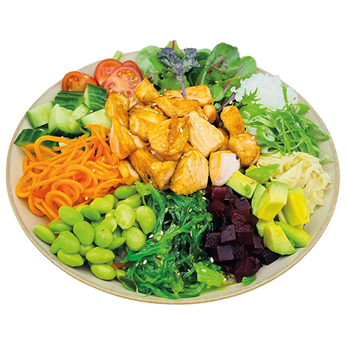 Gebratener Lachs-Bowl