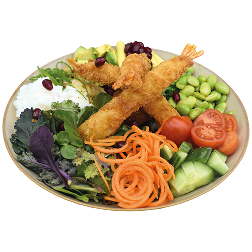 Tempura Garnelen-Bowl