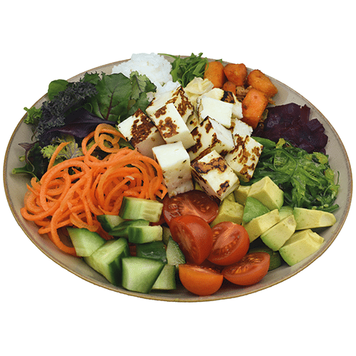 Amara Halloumi Rice-Bowl