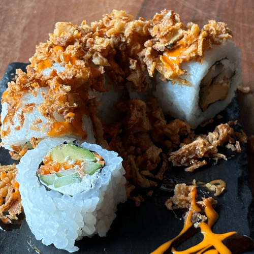 Frischkäse Crunchy Rolle (vegetarisch)