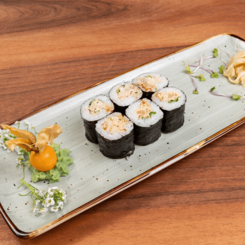 Gekochter Thunfisch & Lachs Maki