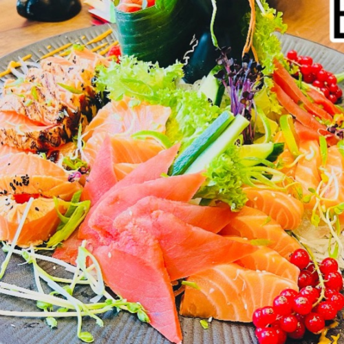 Gemischtes Fisch Sashimi (16 Stück)