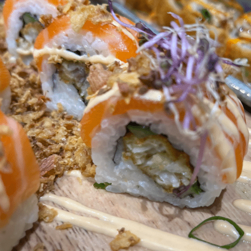 Hähnchenstäbchen Futo Maki (8 Stück)
