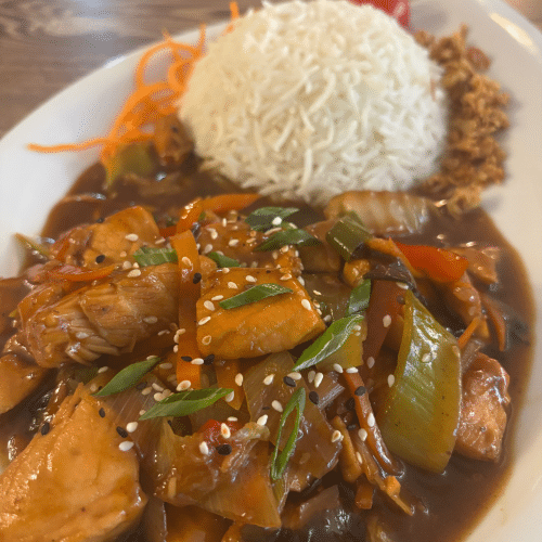 Kimchi Chili Hähnchen (scharf)