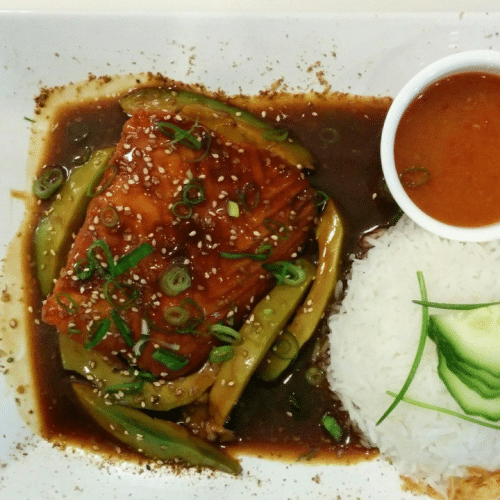 Lachs Steak Teriyaki