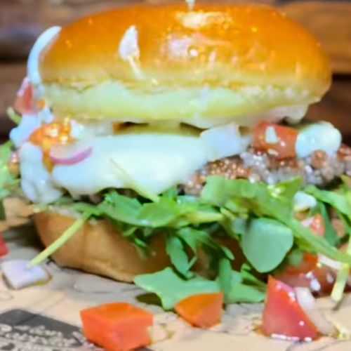 Bruschetta Aioli Burger