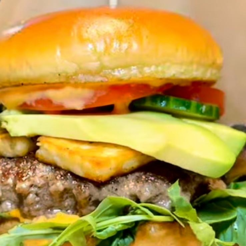 Halloumi Avocado Burger