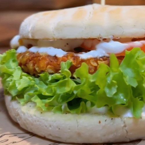 Hot Chickenburger Regular - Menü