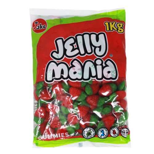 Jake Fruchtgummi Wilde Erdbeeren süß und saftig 1000g