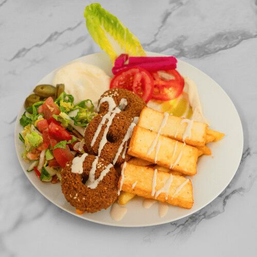 Falafel Halloumi Teller