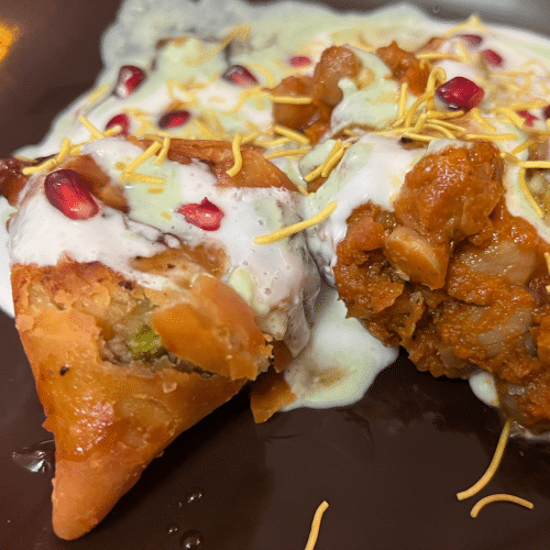 Mittagsmenü - Samosa Chaat